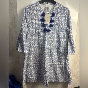 Tommy Bahama Diamond Clip‎ Tiered Jacquard Mini Dress sz XS